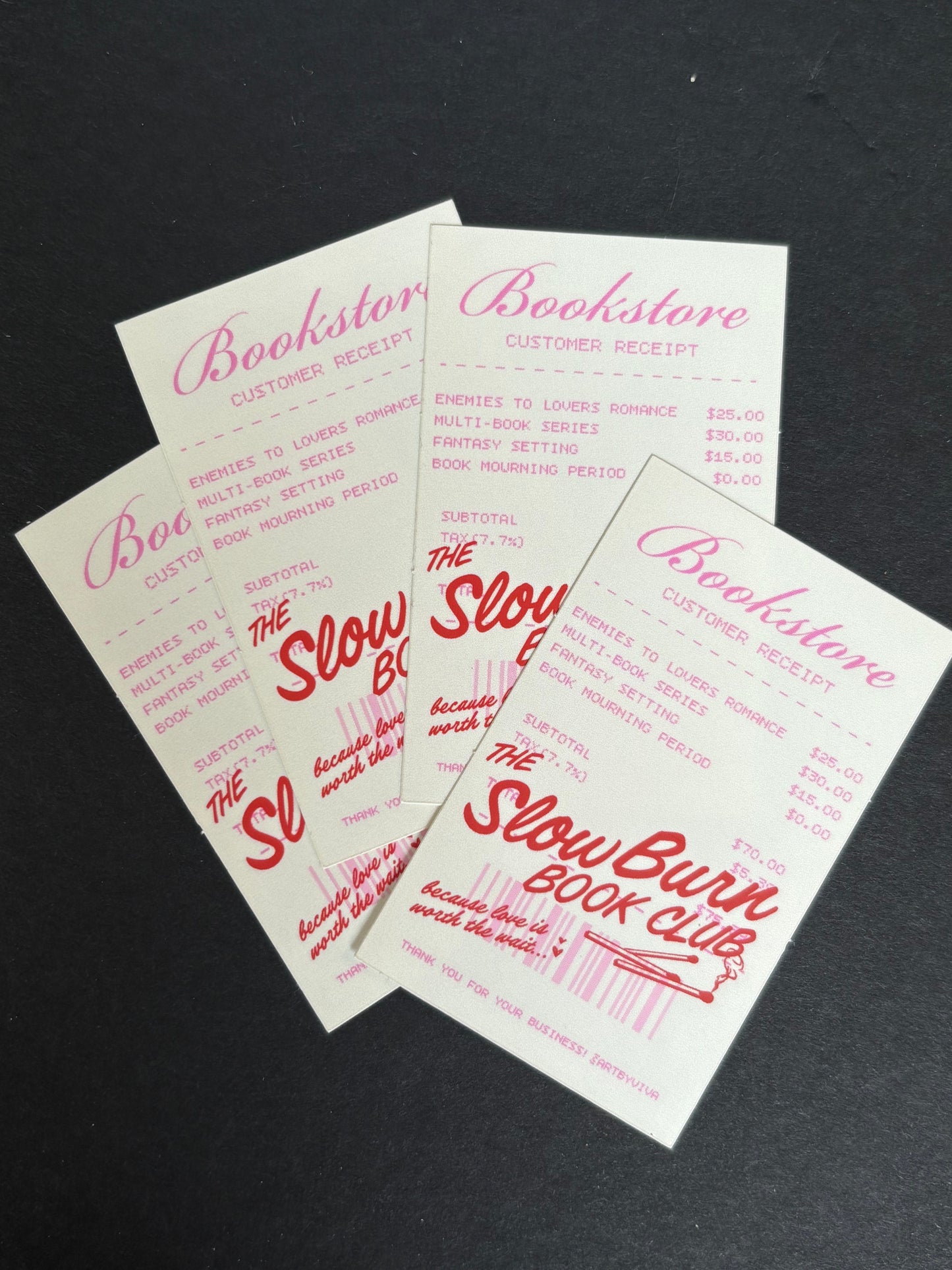 Slow Burn Book Club Sticker