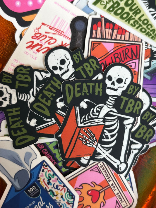 Death by TBR Sticker